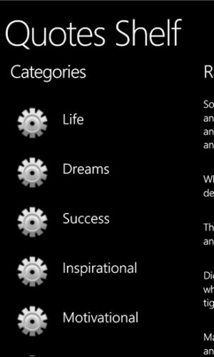 Quotes Shelf is a free Windows Phone 8 quotes app that contains more ...