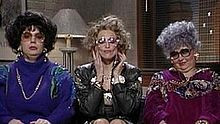 Mike Meyers, Madonna and Roseanne Barr as their characters