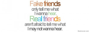Download Quote facebook cover, 'Fake friends real friends facebook ...