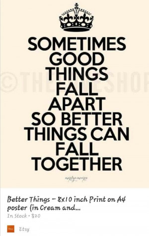 Things happen for a reason