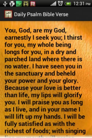 View bigger - Free Daily Bible Verses Psalms for Android screenshot