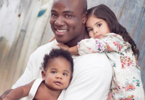 African American couples adopting white babies and children.