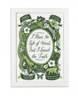 homepage > LUCY LOVES THIS > JUNGLE BOOK, FAMOUS QUOTES PRINT