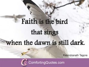 Quote on Faith Rabindranath Tagore Quote on Faith Short Religious ...
