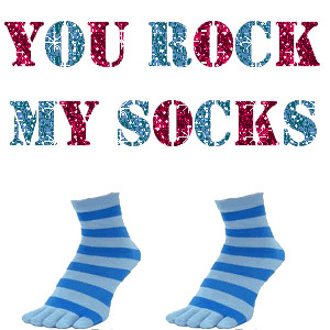 Myspace Graphics > Compliments > you rock my socks Graphic
