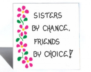 Magnet - Sister Quote - Friend, fri endship, Sibling, Family, Pink ...