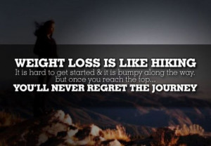 Weight loss is like hiking quotes quote fitness workout motivation ...