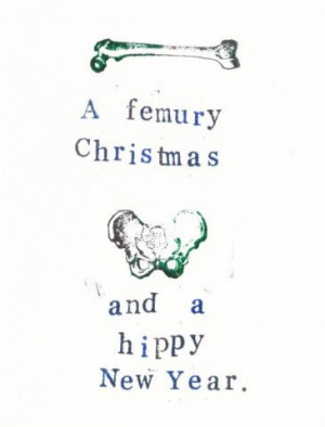 The perfect Christmas card for anatomy lovers and people who love bone ...