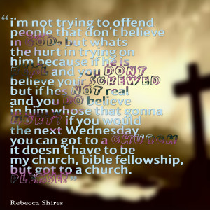 Quotes Picture: i'm not trying to offend people that don't believe in ...