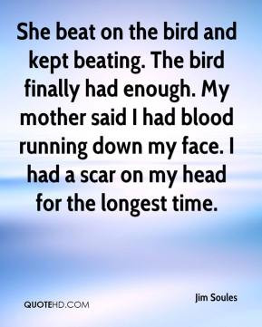 She beat on the bird and kept beating. The bird finally had enough. My ...