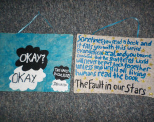 Book collage paintings with quotes from The Fault In Our Stars by John ...