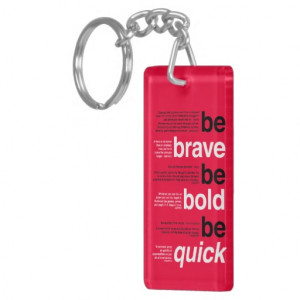 Be Brave. Be Bold. Be Quick. Motivational Quotes Single-Sided ...