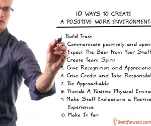 Motivational Monday: 10 Ways To Create A Positive Work Environment