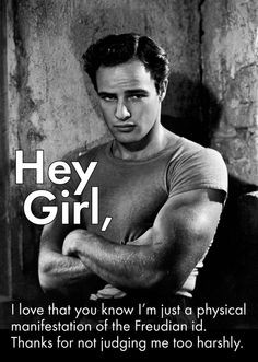 ... superego (Blanche) battling over the ego (Stella). Fascinating stuff