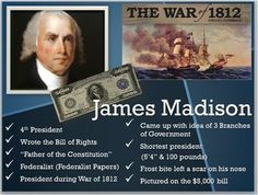 James Madison PPT:Bill of Rights/Father of Constitution/Federalist/War ...