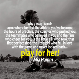 Play for her!