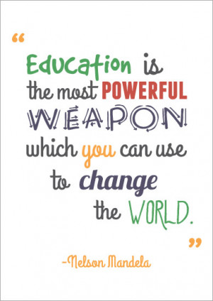 Inspirational Quotation Poster: Nelson Mandela | Free EYFS & KS1 ...