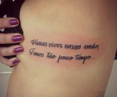 ... Sonhos Temos Tao Pouco Tempo Quote Tattoos Quotes About Life Picture