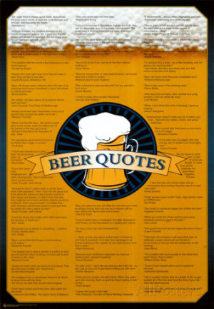 Beer Quotes Poster