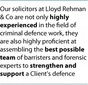 Our solicitors at Lloyd Rehman & Co are not only highly experienced in ...