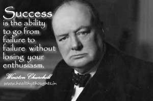 Quote on Success by Winston Churchill