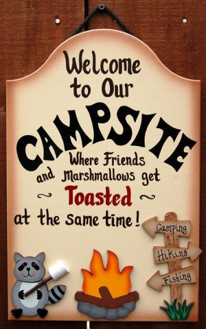 ... Friends And Marshmallows Get Toasted At The Same Time - Camping Quotes