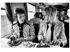 me this famous mick rock photograph of david bowie and mick ronson ...