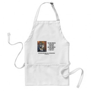 Rudyard Kipling Strength Of the Pack Wolf Quote Aprons