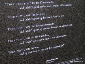 First they came… Martin Niemoeller