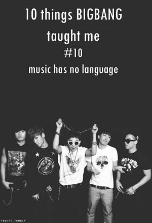 10(: music has no language
