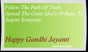 This Gandhi Jayanti Image Message Is Submitted By Mayank.