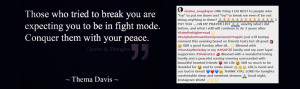 Shaina shared this quote by Thema Davis: 