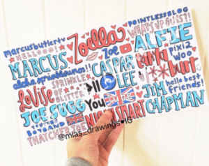 British Youtubers Collage drawing 2 014 ...