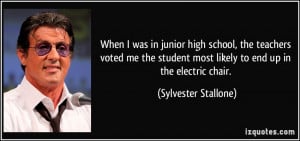 When I was in junior high school, the teachers voted me the student ...