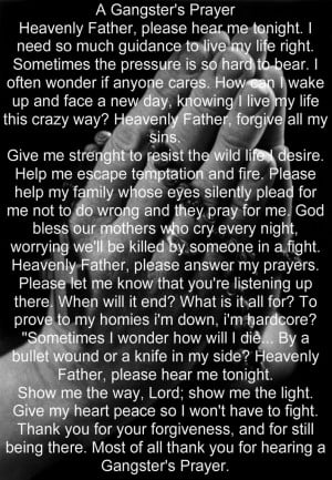 Gangster's Prayer...