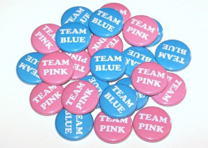 Gender Reveal Party Team Pink Team Blue 1 by DistinctDesignsUnltd, $12 ...