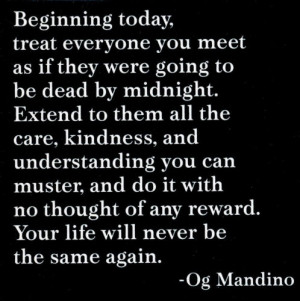 and how you speak to them and part from them