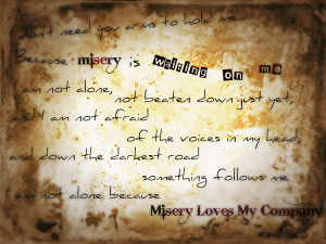 Misery Loves My Comapny by asinnotatragedy
