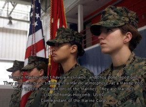 Female marines...