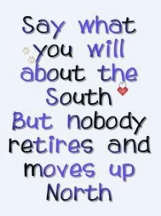 love it!!! i'm a southern girl! I'd love to live even farther south!