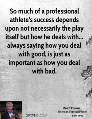 So much of a professional athlete's success depends upon not ...