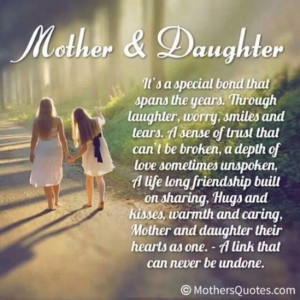 To my mum and my daughter 'it's a special bond' ️