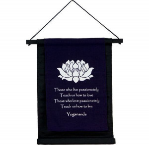 Wall Hangings | Quote Fabric Wall Hanging Yogananda Quote