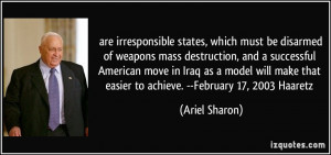 states, which must be disarmed of weapons mass destruction ...
