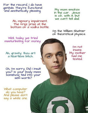 Sheldon quotes bazingacooper