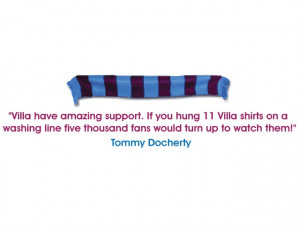 Aston Villa FC Tommy Docherty Quote Wall Sticker