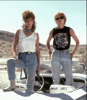 ... Davis as fugitives for murder and robbery in 1991's Thelma & Louise