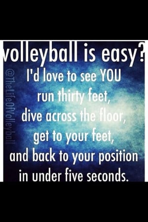 Volleyball quote