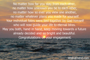 No matter how far you stay from each other,