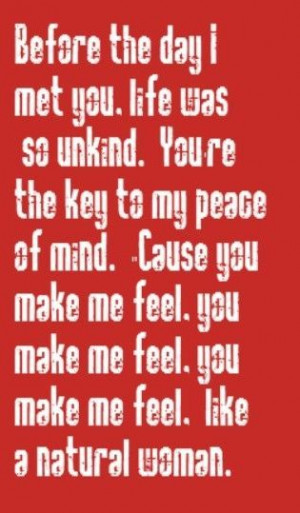 natural woman - aretha franklin